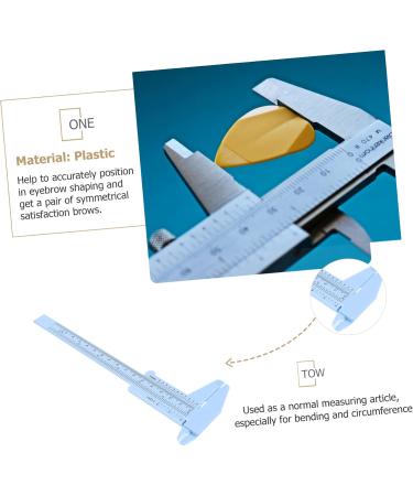 FRCOLOR 4 Pcs Eyebrow Ruler Guitar Kits Microblading Supplies Eyebrow Measuring Device Miss Make up Template - Buy Online on GoSupps.com