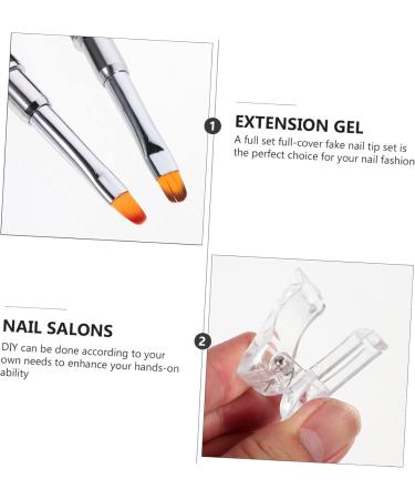 FOMIYES 7 Sets Nail Extension Set Fake Manicure Patch Builder Assistant Tool Finger Extension Manicure Tool DIY Nail Patches Manicure Clamp Flower Claw Clips Nail Set Crystal Plastic - Buy Online on GoSupps.com