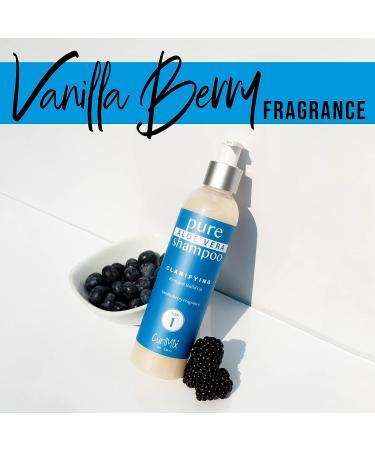 Organic Aloe Vera Vanilla Berry Shampoo for Curly & Kinky Hair - Clarifying & Moisturizing Handmade Formula for Softer Curls - Paraben & Sulfate Free - Buy Online on GoSupps.com