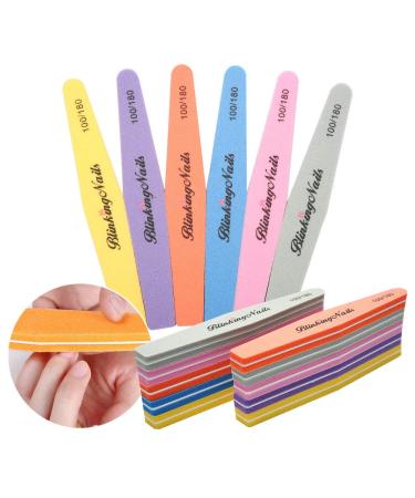 Sponge Nail File and Buffers 10Pcs - Double Sided 100/180 Grit Nail Buffer for Professional Manicure - Gray - Buy Online on GoSupps.com