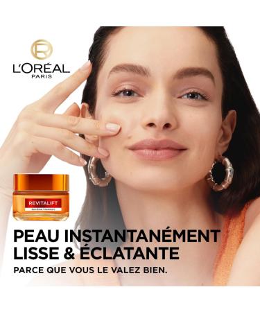 L Or al Paris - Vitamin C Radiance Treatment - Day Cream - Brightens Skin Tightens Pores Reduces Fine Lines - Enriched with Vitamin C and Salicylic Acid - Revitalift Clinical - Capacity: 50ml - Buy Online on GoSupps.com