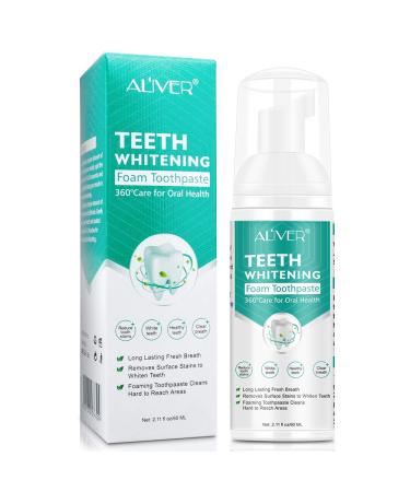Toothpaste foam toothpaste (1 pack) Whitening toothpaste toothpaste white teeth toothpaste for pain -sensitive teeth complete care fluoride -free natural & innovative