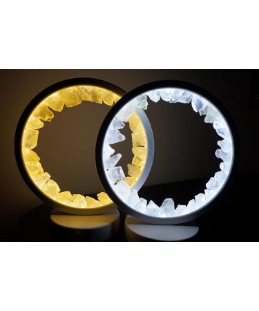Citrine Crystal Night Light - Reiki-Infused Gemstone Lamp for Home Decor & Wellness - Perfect Gift for Bedroom, Christmas, Birthday & Valentine's Day - Buy Online on GoSupps.com