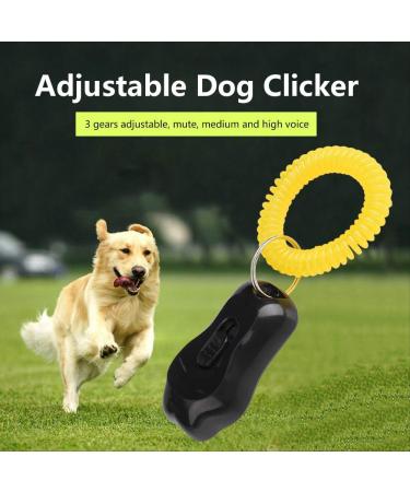 Zerodis Dog Training Clicker - Adjustable 3-Stage Sound Universal Pet Behavior Trainer for Cats & Dogs (Black) - International Shipping Available - Buy Online on GoSupps.com