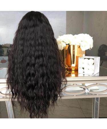 Shaoyao Brazilian Straight Human Hair Wig for Women - Pre Plucked Lace Front with Baby Hair - 28 Natural Black - Buy Online on GoSupps.com