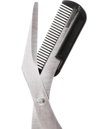 Laimoere Eyebrow Scissors - Professional Stainless Steel Precision Trimmer Tools & Comb for Men | Small Eyebrow Care Beauty Tool (Black) - International Shipping Available - Buy Online on GoSupps.com