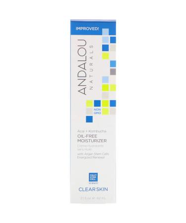 Andalou Naturals Acai and Kombucha Oil-Free Moisturizer 2.1 Ounce 4 units
