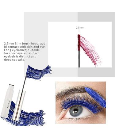 HADAVAKA 2pcs Waterproof Eyelash Primer Colorful Fiber Extra Long Voluminous Mascara Charming Long Lasting Volume Curl Lengthen & Smudge Free Mascara 08 Violet - Buy Online on GoSupps.com