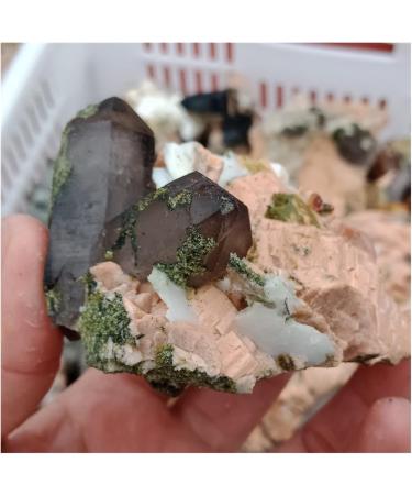 Natural Crystal Rough 100-400g Natural Citrine Brown Quartz Feldspar Crystal Cluster Wands raw Stones Points Tower Rock Specimen Decor (Color : About 400g) - Buy Online on GoSupps.com