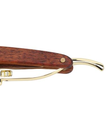 Men's Beard Knife Holder | Ergonomic & Foldable Metal Design - Premium Stainless Steel & Solid Wood | Perfect for Gentleman's Grooming - Buy Online on GoSupps.com