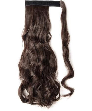 Clip-in Ponytail Extension | Long Curly Hairpiece for Women | Brown/Black/Blonde | 17 Inch - Buy Online on GoSupps.com