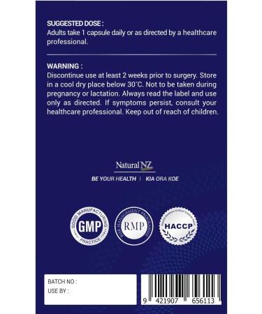 Natural NZ Bilberry 60000 Lutein 25mg 60 Capsules (1) - Buy Online on GoSupps.com