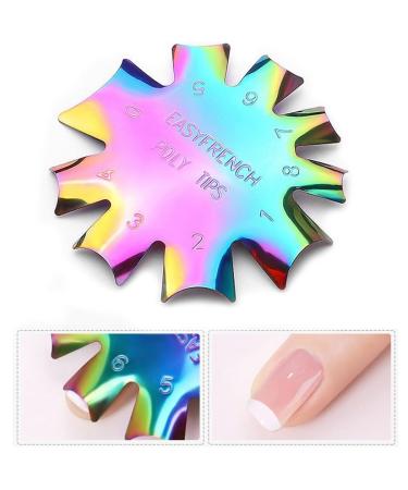 Professional Nail Art Trimmer Gel Cutter Tool Multicolor Edge Steel Stainless Smile Line French Multiple Shape Cutter for Women Style