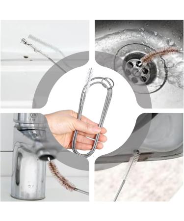 Drain Brushes Drain Brush 2Pcs 59 Inch Flexible Drain Cleaning Brush Steel Long Pipe Cleaners Multi-Purpose Steel Pipe Cleaners for Cleaning Car Drain Fridge Drain & More - Buy Online on GoSupps.com