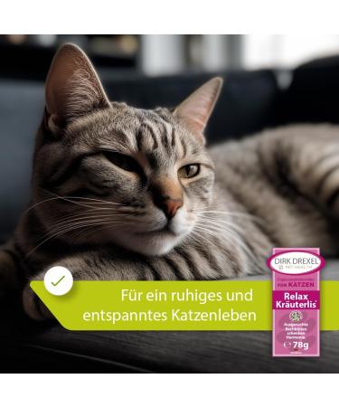 Dirk Drexel Relax Herbal for Cats - 78g | Reduce Fear & Stress with Bach Flowers | Inner Peace & Harmonization | 3-Month Cure - Buy Online on GoSupps.com