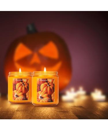 Handmade Pumpkin Pie Scented Candle Gift Set - Aromatherapy Soy Wax Candles for Halloween | International Shipping - Buy Online on GoSupps.com