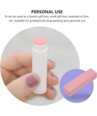 EXCEART 50Pcs Kraft Paper Lipstick Boxes - Essential Oil Packaging Boxes for DIY Beauty Accessories - Makeup Organizer Tube Storage in Pink - Buy Online on GoSupps.com