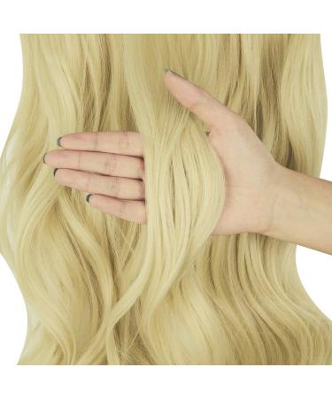 OMGREAT 18 Curly Bleach Blonde Halo Hair Extension - 18 Inch Synthetic Hairpiece for Women | Heat Resistant Fiber | Hidden Wire Headband | 4.2 Oz - Buy Online on GoSupps.com