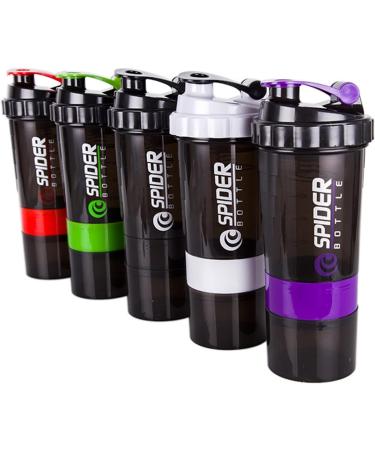 PSGS 3 Layers Shaker Protein Bottle Powder Shake Cup Large Capacity Water Bottle Plastic Mixing Cup Body-Building Exercise Bottle (Farbe : Green) - Buy Online on GoSupps.com