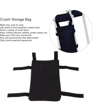 Crutch Bag Portable Travel Organizer Lightweight Large Capacity Crutch Accessories Storage Pouch Organizer Bag Universal Waterproof Black Crutch Bag - Buy Online on GoSupps.com