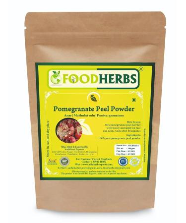 ORGANIZE Foodherbs Granaatappel Peel Poeder 200 GMSAnar ChilkaMadhulai ODU