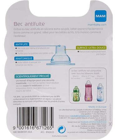 MAM Flexible Spray Tip Silicone Transparent - 4+ Months - Set of 2 - 2 Count - Buy Online on GoSupps.com