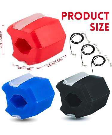 Wohlstand 3 Pieces Jawline Exerciser Jaw Exerciser Set Trainer for Face Mouth Jaw Training for Men Jaw Exerciser Comes with 3 Adjustable Neck Straps - Buy Online on GoSupps.com
