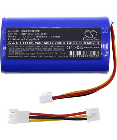 ELMEKO Replacement Battery for Proscenic INR18650-M25-4S1P | 2600mAh 14.4V Compatible with Models 800T 820S 820T 830T PR-800T PR-820T PR-830S PR-830T | International Shipping Available - Buy Online on GoSupps.com