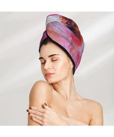 Pink Pig Microfiber Hair Towel - Super Absorbent Coral Velvet Wrap for Long Curly & Thick Hair | Quick Dry Solution for Women - Buy Online on GoSupps.com