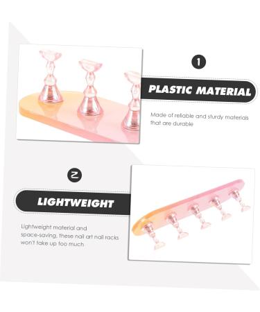 FRCOLOR 4 Sets Nail Practice Holder Nail Display for Nail Art Creative Nail Holder Fake Nail Holder Magnetic Nail Holder Practical Nail Presentation Plastic Oval Nail Press - Buy Online on GoSupps.com