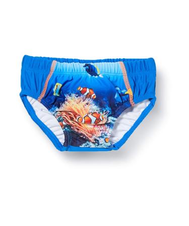 Playshoes Unisex Children's UV Protection Diaper Pants Swim Trunks Swimwear 74-80 Underwater World
