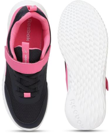 Reebok Girl's Rush Runner 4.0 Alt Sneakers - 2 UK Child - Vector Navy/True Pink/Lucid Lilac - Buy Online on GoSupps.com