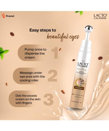 Under Eye Cream for Dark Circles & Puffiness | Cooling Roller | Anti-Aging with Coffee Oil Peptides & Niacinamide | 15g - Buy Online on GoSupps.com