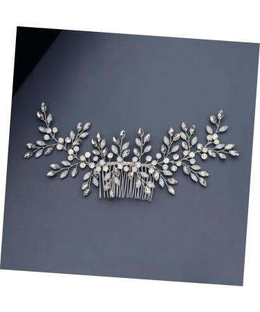 Ipetboom Leaf Crystal Comb Wedding Side Comb Bridal Headdress Crystal Clip Comb Vine Side Comb Leaf Crystal Hair Jewelry Wedding Side Headpiece Leaf Hair Comb Hair Accessories Bride Hanfu - Buy Online on GoSupps.com