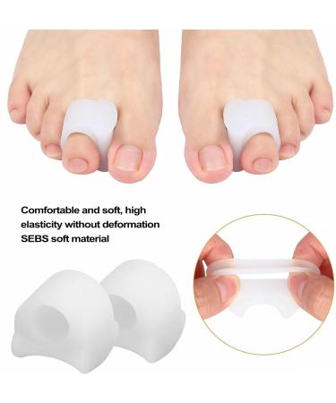 Soft Gel Toe Separator for Bunion Correction - Comfortable SEBS Toe Spacers for Men & Women - Hammer Toe & Big Toe Straightener - High Elasticity White - Buy Online on GoSupps.com