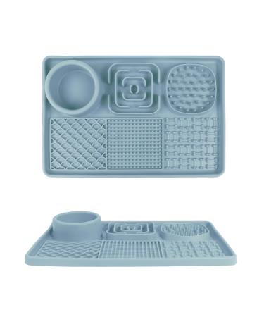 Aodaliy Upgrade XL Silicone Slip mat for dog cats free from bpa + large suction cup dog leak mat cat lick mat pet a great idea the dog while shower brushing out etc.
