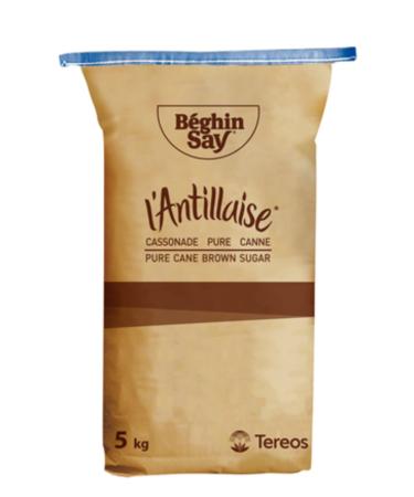 Pure Brown Sugar Cane L'Antillaise Béghin Say 5kg/Bag - Offers of 1 and 2 Bags - Free Shipping to France (5kg)