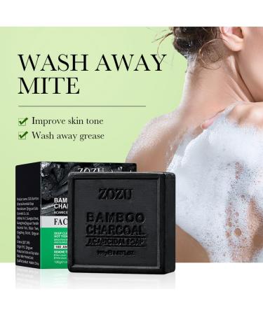 Buy Bamboo Charcoal Soap | Gentle Skin Care & Oil Control | 6 Pack (3.52 oz) - International Shipping Available - Buy Online on GoSupps.com