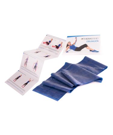 Theraband Original fitness band - 2.5m resistance band for full body training strength & flexibility - ideal for physiotherapy fitness & sport blue - Buy Online on GoSupps.com