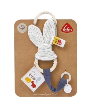 Fehn 052145 Donkey Ears Pacifier Band - Wooden Ring for Babies & Toddlers | Ideal for Home & Travel | Compatible with Standard Pacifiers - Buy Online on GoSupps.com