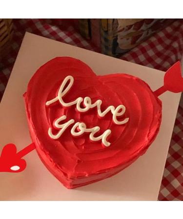Didiseaon 20pcs Valentine's Day Cake Inserts Fruit Cake Bridal Shower Picks Appetizer Toothpicks Decorative Cake Inserts Red Decor Paper Cups Birthday Cake Decoration Dessert Arrow - Buy Online on GoSupps.com
