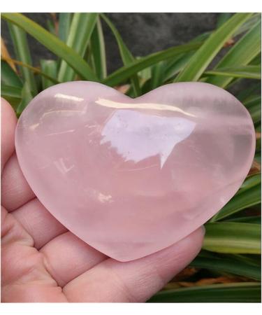 Crystal Rough 1 pcs Natural Pretty Pink Quartz Crystal Heart Decoration - Buy Online on GoSupps.com