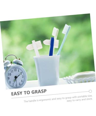 Buy Homsfou Double-Headed Toothbrush Prosthesis Brush Set | Denture Cleaning Tool for Braces | 12 Pack in Various Colors - Buy Online on GoSupps.com