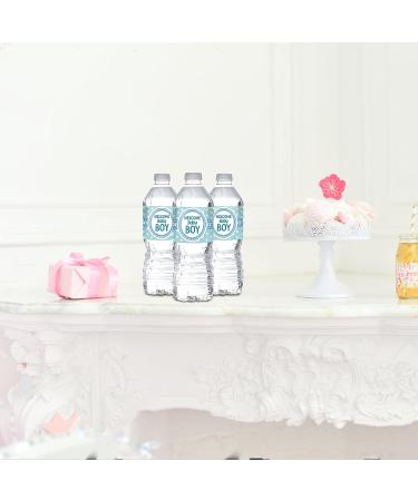 Welcome Baby Boy Water Bottle Stickers - Gender Reveal Wrappers - It's a Boy Labels - Baby Shower Decorations Blue (Set of 32) - Buy Online on GoSupps.com