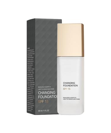 G n rique Makeup Base Foundation Longwearing Concealer Color Changing SPF15 Foundation Long Lasting Coverage Ideal for Various Skin Types Daily Use Beauty Routine 30 ml