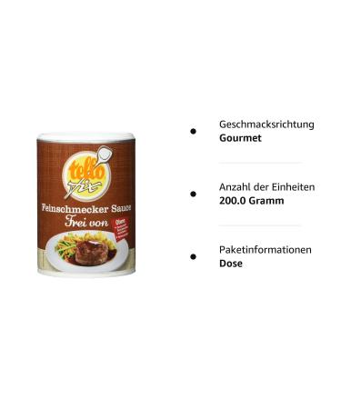 Tellofix Gourmet Sauce - Vegan No Flavor Enhancers Dyes or Preservatives - 200g for Delicious Roasting - International Shipping Available - Buy Online on GoSupps.com