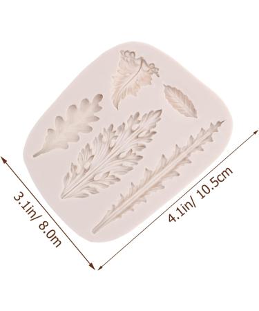 Alipis 4 Pcs Leaf Mold Baking Cakes Molds Candle Decor Candy Mold Xmas Fondant Molds Resin Molds Palm Multi-Function Fondant Mold Soap Silicone Molds DIY Clay Silica Gel White Small Cake - Buy Online on GoSupps.com