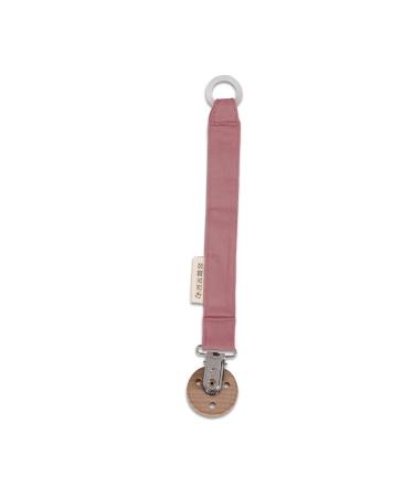 Filibabba Organic Cotton Pacifier Chain | 21 cm | Eco-Friendly | Boys & Girls | Nickel-Free Clips | Silicone Ring | Danish Design (Blush) - Buy Online on GoSupps.com