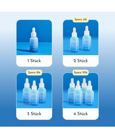 cosnova INAO Skincare Dewy Drop Deep Hydration Serum Serum with hyaluronic acid magnesium sodium pCA for healthylooking skin intensively moisturizing smoothing refreshing - Buy Online on GoSupps.com