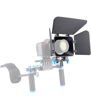 Annsm Matte Box for 15mm Rail Rods - Height Adjustable, Fits Camera Lenses <85mm Dia - Canon Sony Panasonic Nikon Fujifilm Olympus Compatible - Buy Online on GoSupps.com